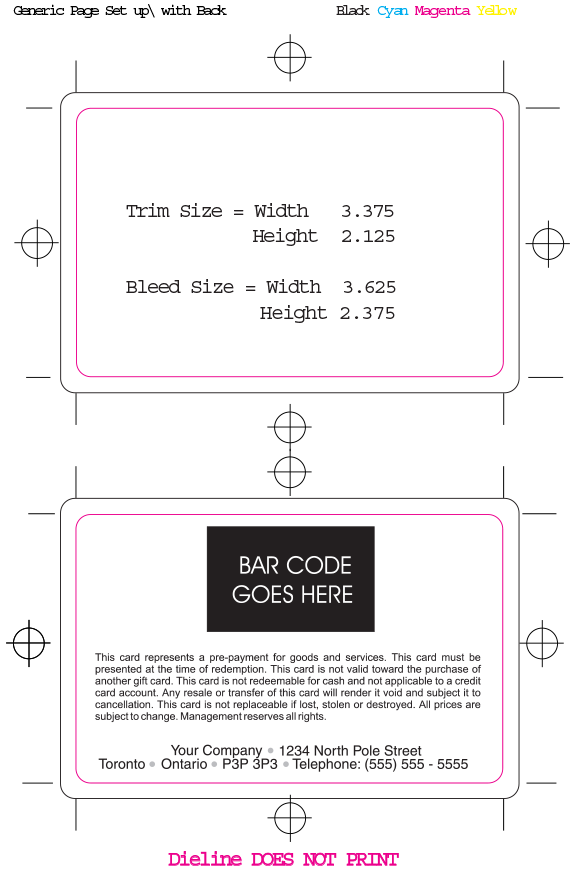 canadian plastic cards gift card template