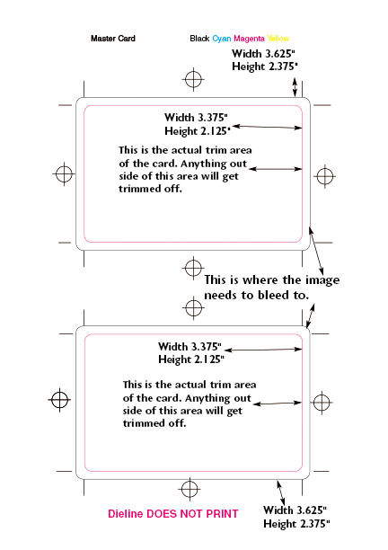 Canadian Plastic Cards Print Template