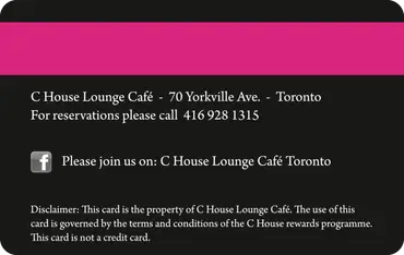 C House member card back