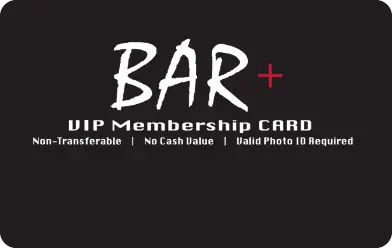 Bar+ VIP card back